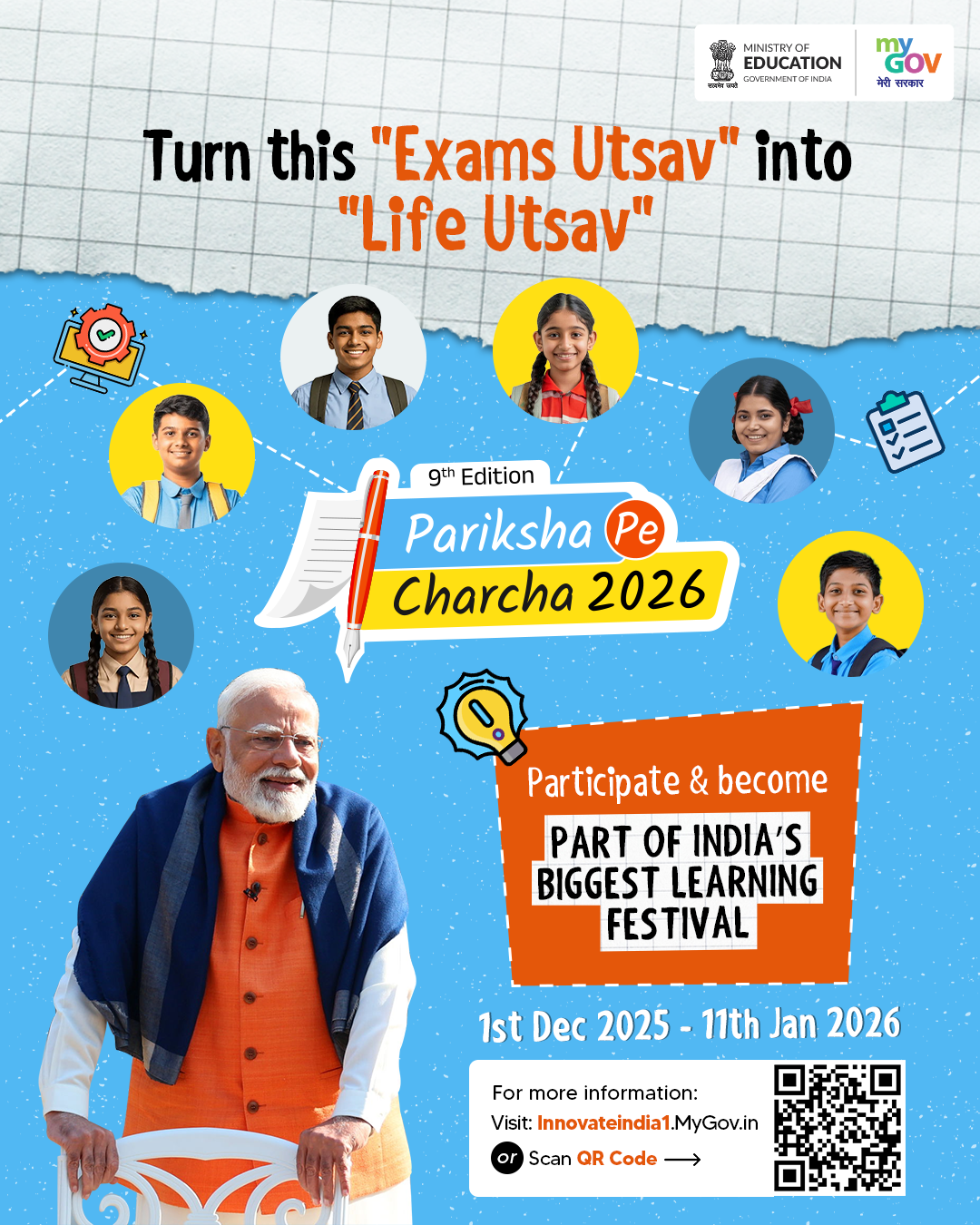 9th Edition of Pariksha Pe Charcha.