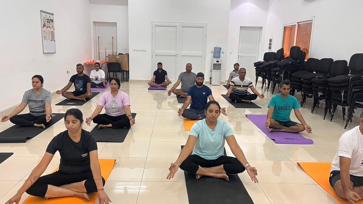 Conduct of Yoga Classes by Embassy of India, Djibouti.