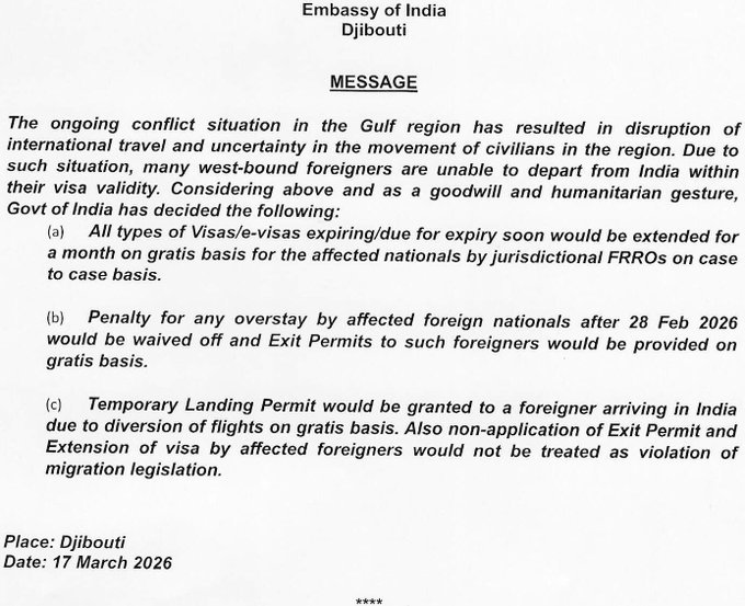 Information regarding regularization of overstay in India.