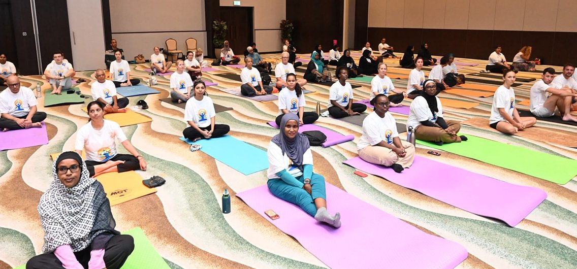 Celebration of 12th International Day of Yoga in Djibouti.